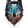 Triangle Wolf Tattoo