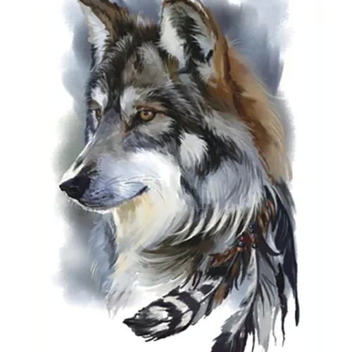 Wolf Temporary Tattoo