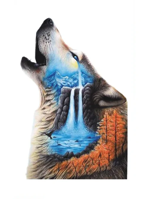 Crying Wolf Tattoo