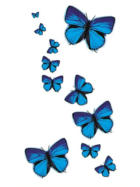 Blue Butterflies Tattoo