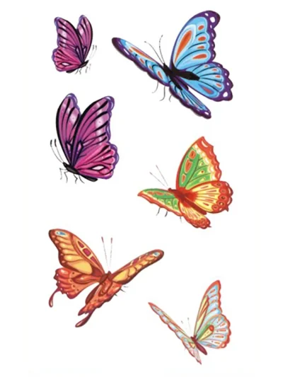 Flying Butterflies Tattoo