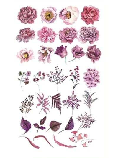 Small Pink Flowers Tattoo