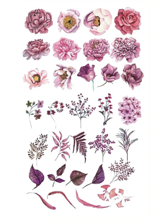 Small Pink Flowers Tattoo