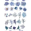Small Blue Flowers Tattoo