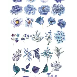 Small Blue Flowers Tattoo