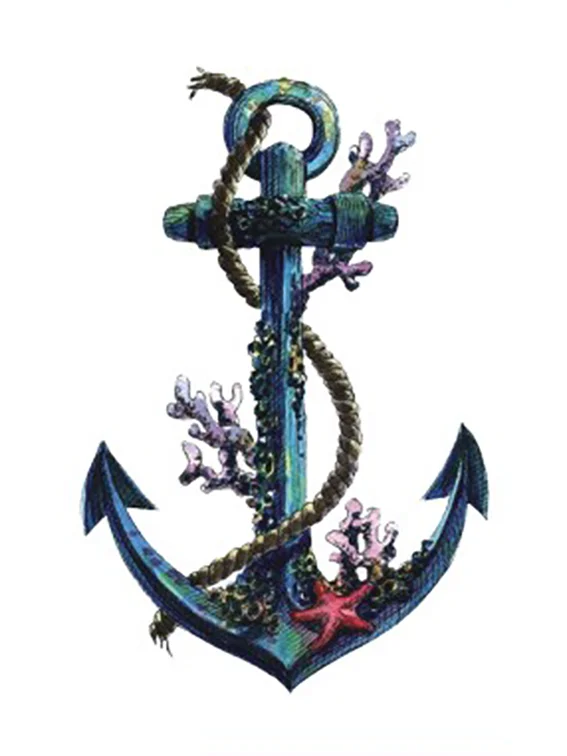 Blue Anchor Tattoo