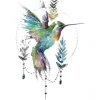 Leaf Hummingbird Tattoo