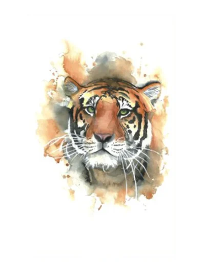 Light yellow Tiger Tattoo