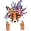 Feather Fox Tattoo