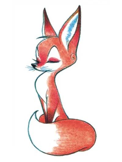 Sleeping Fox Tattoo