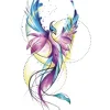 Phoenix Watercolor Tattoo