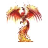 Flame Phoenix Tattoo