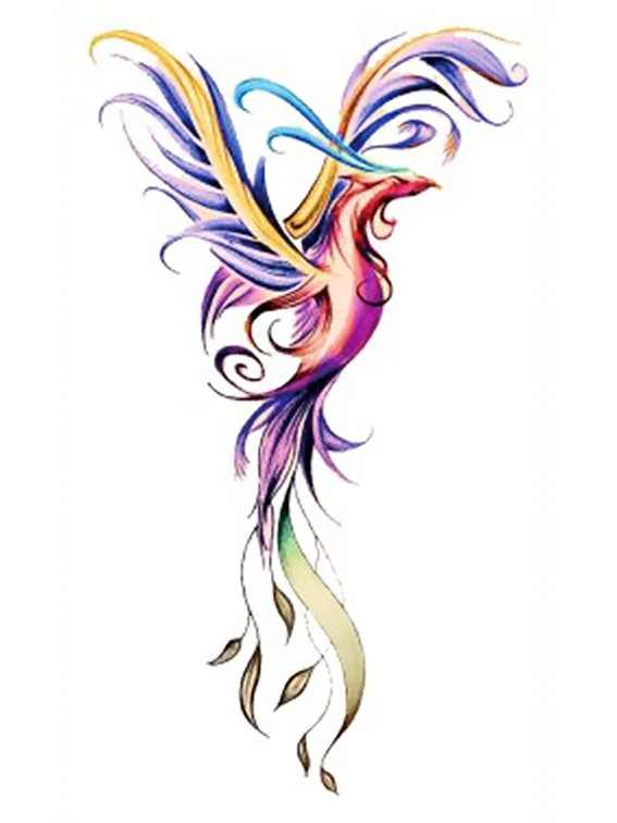 Phoenix Temporary Tattoo Fake Sticker