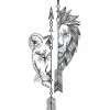 Half Lion Tattoo
