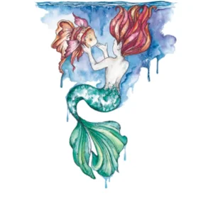 Watercolor Mermaid Tattoo