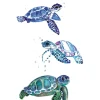 Blue Turtle Temporary Tattoo