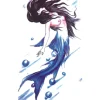 Blue Tail Mermaid Temporary Tattoo