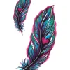 Feather Temporary Tattoo