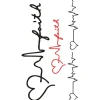 Love Electrocardiogram Tattoo