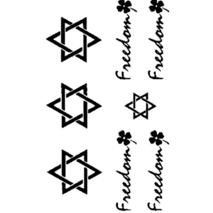 Hexagonal Letter Tattoo