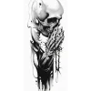 Confession Skull Tattoo