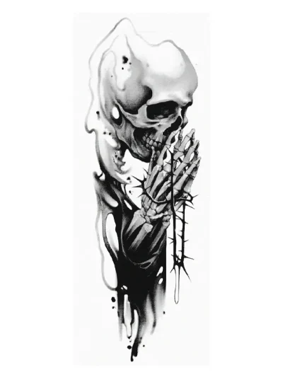 Confession Skull Tattoo