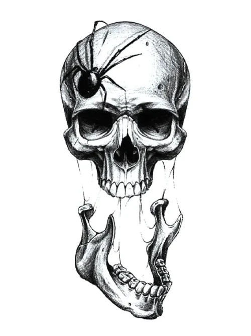 Separated Jaw Tattoo