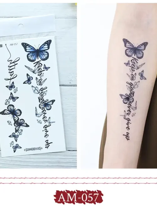 Keep on going never give up Tattoo