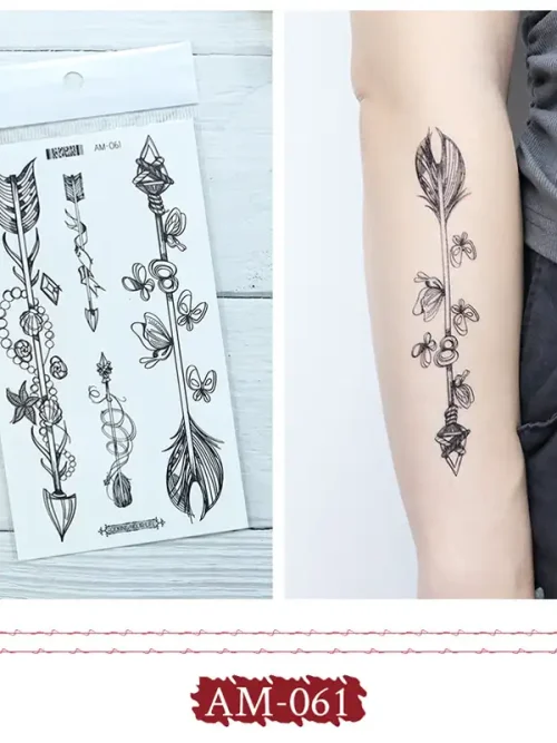 Bowknot Arrow Tattoo