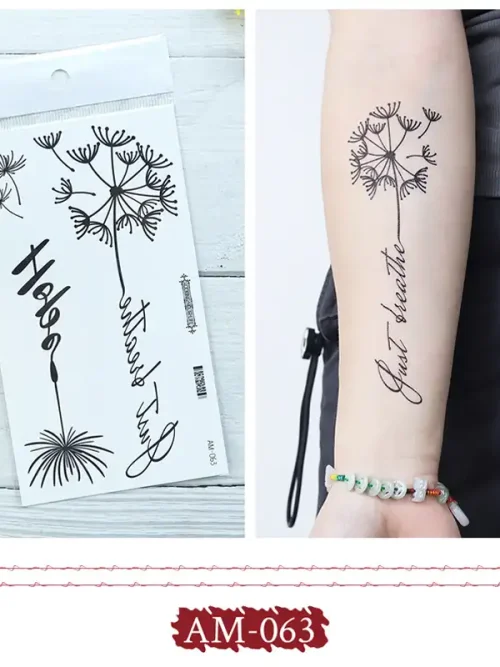 Just breathe Temporary Tattoo