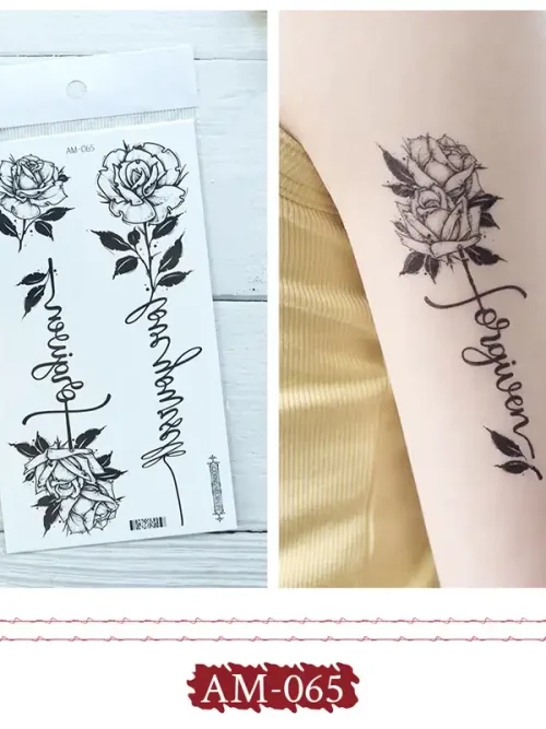 Forgiven and Love yourself Tattoo