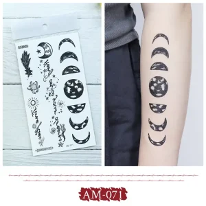 Black Moon Temporary Tattoo