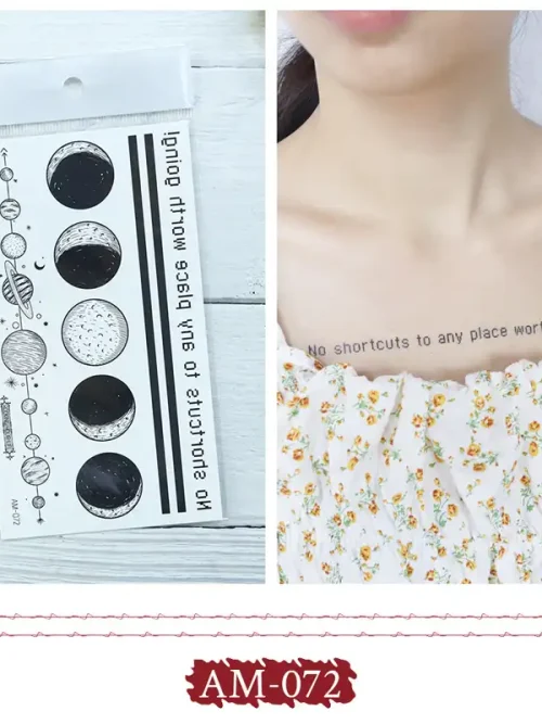 Moon and Planet Tattoo