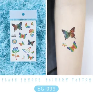 Butterfly Rainbow Tattoo