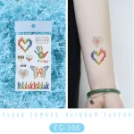 Flame Rainbow Tattoo