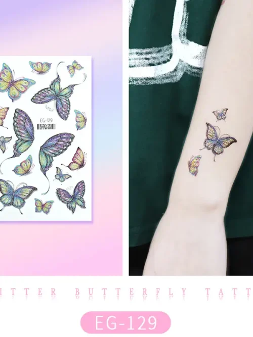 Glitter Butterfly wings Tattoo