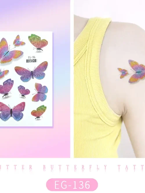 Dreamy Sparkling Butterfly Temporary Tattoo