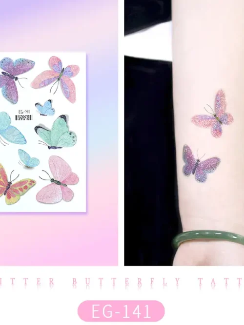 Sparkling Dreamy Butterfly Tattoo