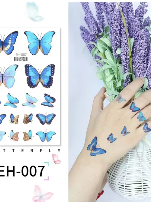 Many Blue Butterflies Tattoo