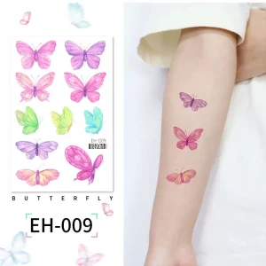 Pink Butterflies Tattoo