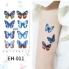 Blue Butterflies Temporary Tattoo