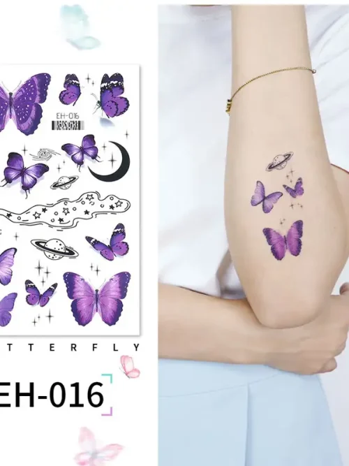 Planet Butterfly Tattoo