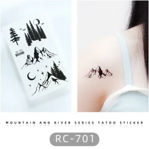 Mountain and Tree Tattoo