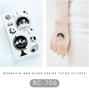 Globe Temporary Tattoo
