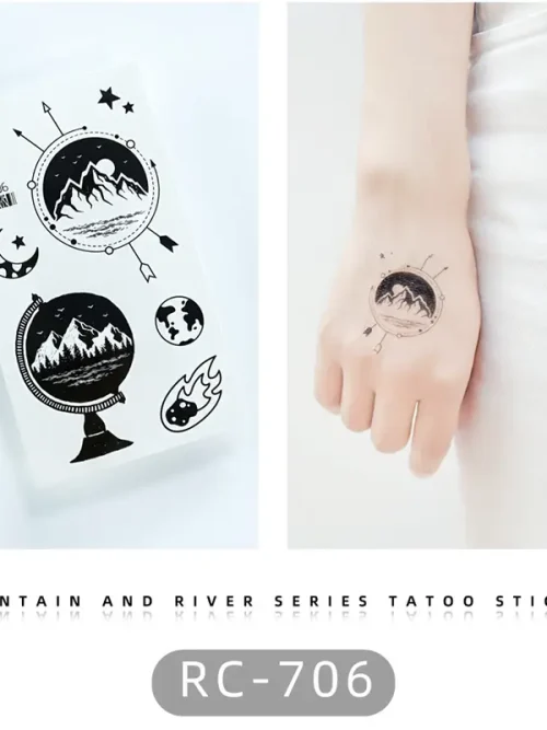 Globe Temporary Tattoo