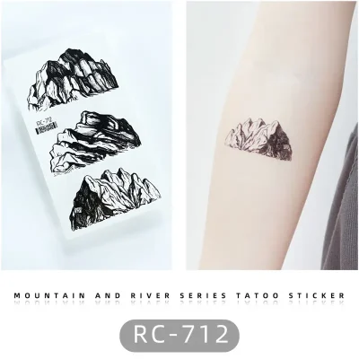 Rock Mountain Temporary Tattoo