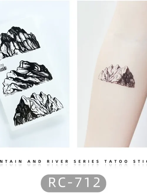Rock Mountain Temporary Tattoo