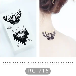 Deer Antler Mountain Tattoo