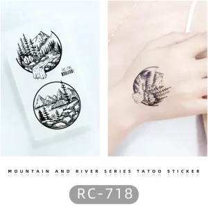 Mountain and River Tattoo