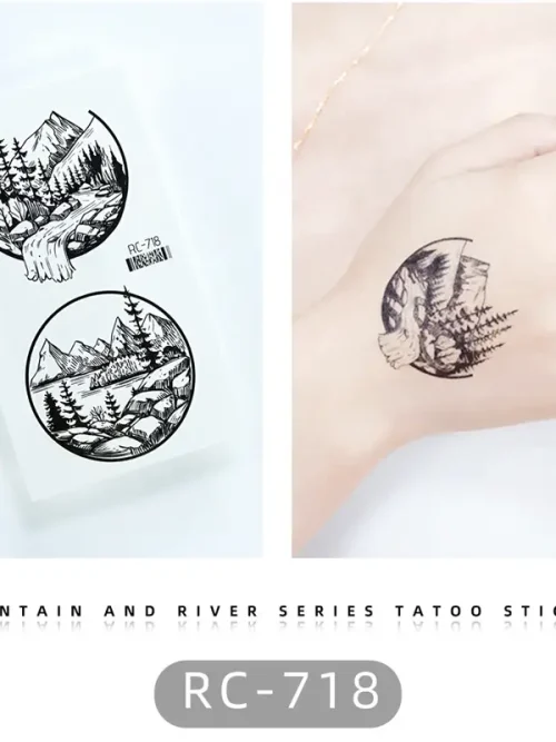 Mountain and River Tattoo